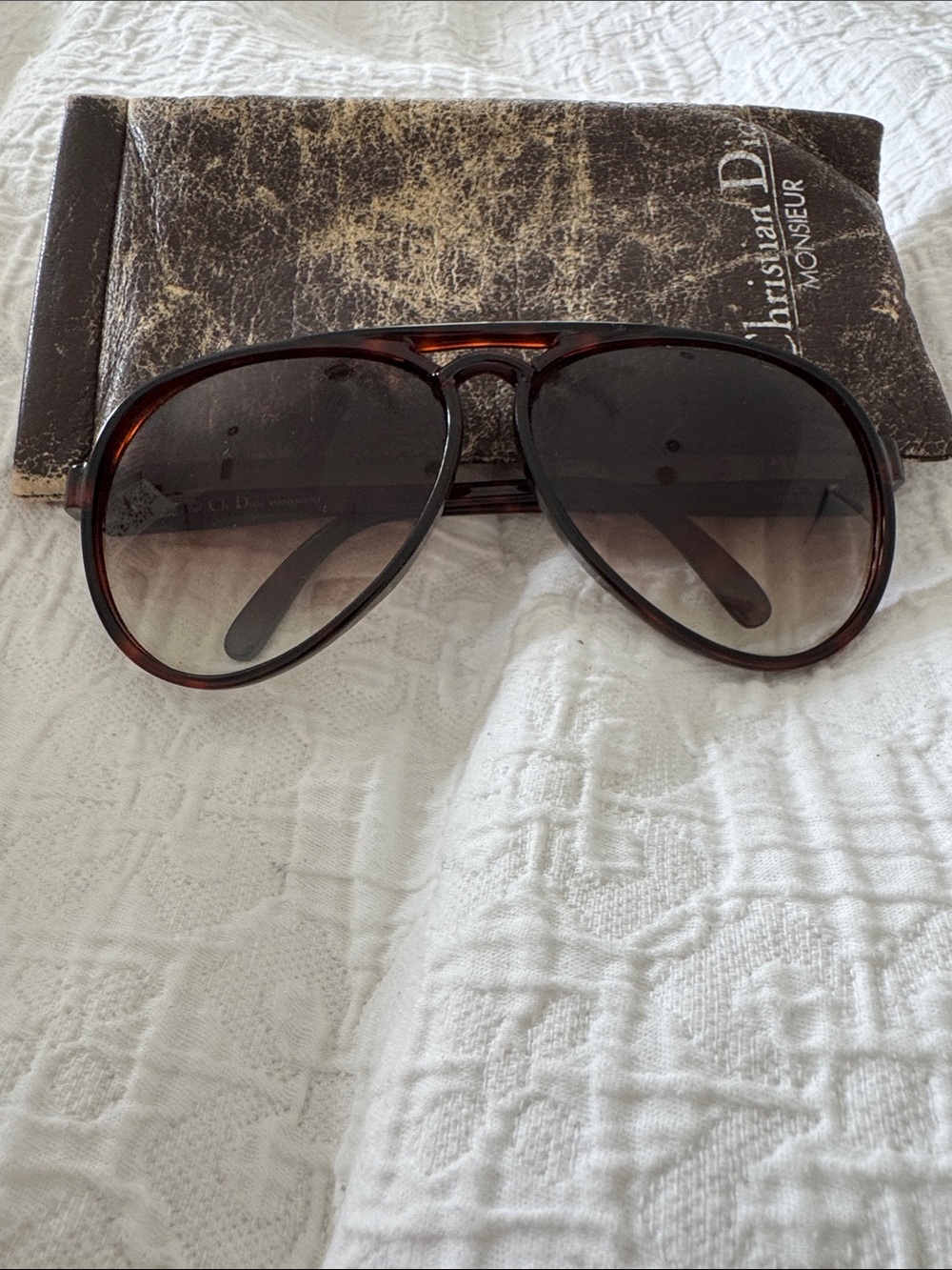 Vintage Christian Dior Monsieur Sunglasses 2211A 10 — Tortoise, Made in Austria